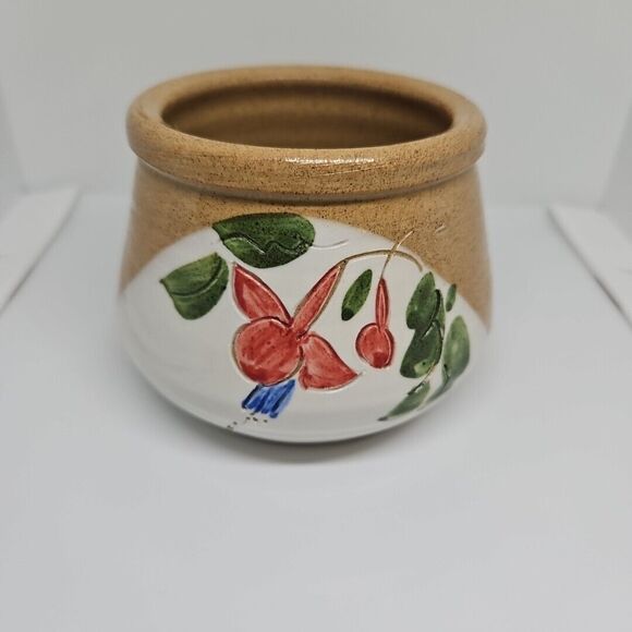 Jinxy O'Neill Pottery Ireland 1987 Creamer‎ Sugar & Creamer Floral Vase Signed - Picture 7 of 12